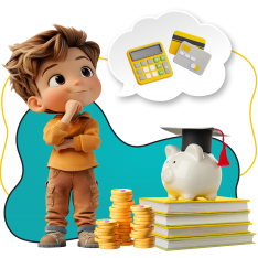 Финансовый интеллект вместе KIBERone - КИБЕРшкола программирования для детей, компьютерные курсы для школьников, начинающих и подростков - KIBERone г. Батайск