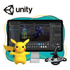 Мир игр на Unity 2D на популярном движке + AI-помощники - КИБЕРшкола программирования для детей, компьютерные курсы для школьников, начинающих и подростков - KIBERone г. Батайск