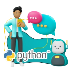 Умный чат-бот на Python на Telegram - КИБЕРшкола программирования для детей, компьютерные курсы для школьников, начинающих и подростков - KIBERone г. Батайск