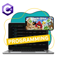 Программирование на C#. Удивительный мир 2D-игр - КИБЕРшкола программирования для детей, компьютерные курсы для школьников, начинающих и подростков - KIBERone г. Батайск