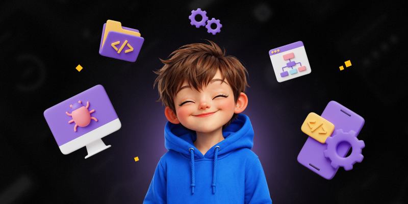 Идеальный сайт с нуля: код, дизайн и AI-помощник - КИБЕРшкола программирования для детей, компьютерные курсы для школьников, начинающих и подростков - KIBERone г. Батайск